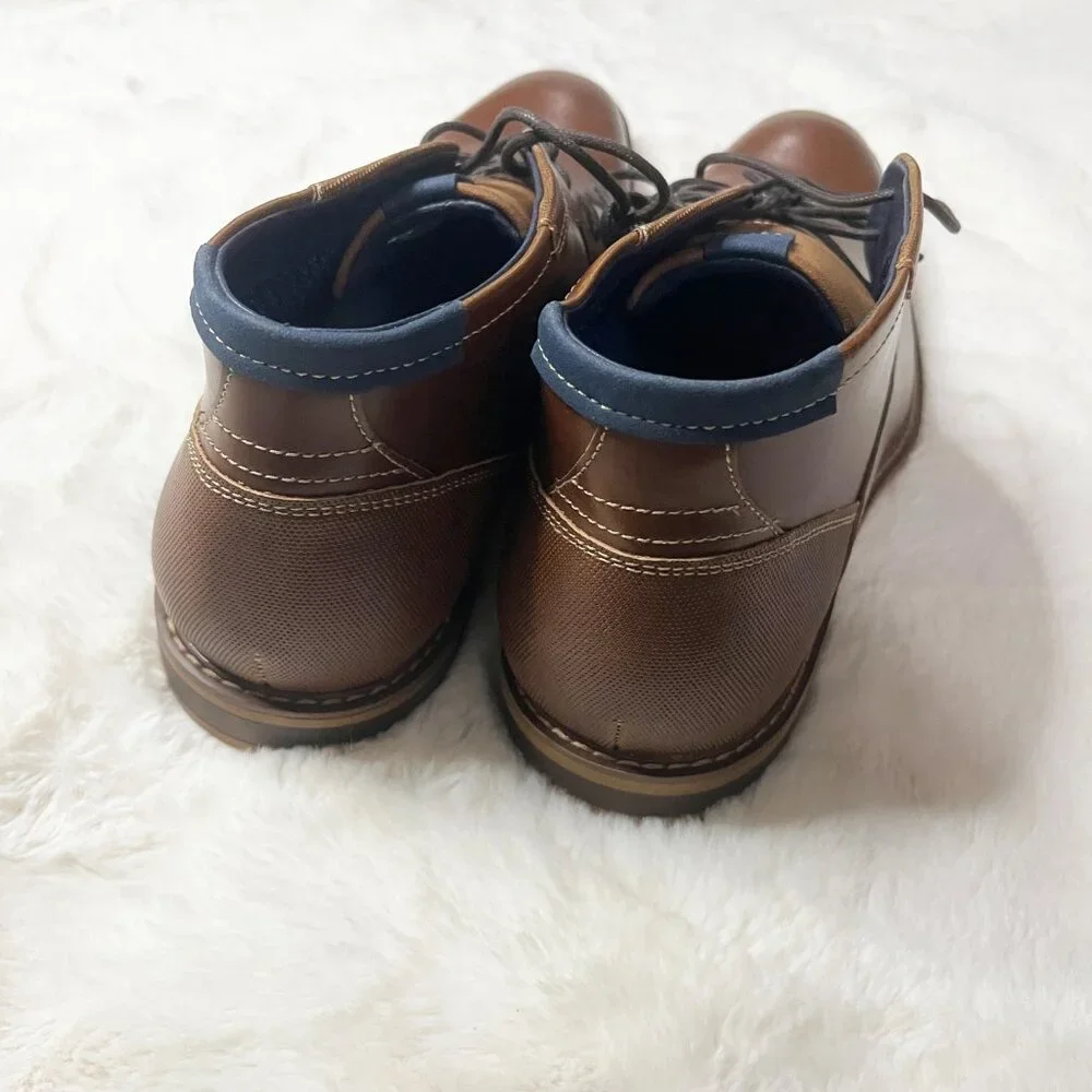 Freeman Angus F220019 Cognac Brown Lace‎ Up Ankle Chukka Boots Size 9